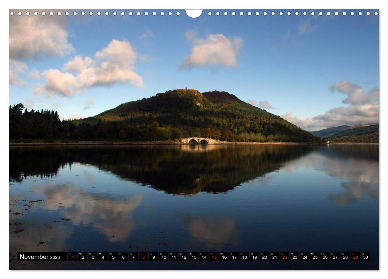 Beispielinhalt (Bild) Schottland und Edinburgh (Wandkalender 2026 DIN A3 quer), CALVENDO Monatskalender