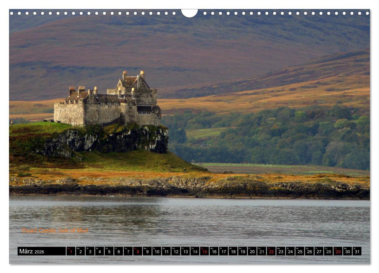 Beispielinhalt (Bild) Schottland und Edinburgh (Wandkalender 2026 DIN A3 quer), CALVENDO Monatskalender