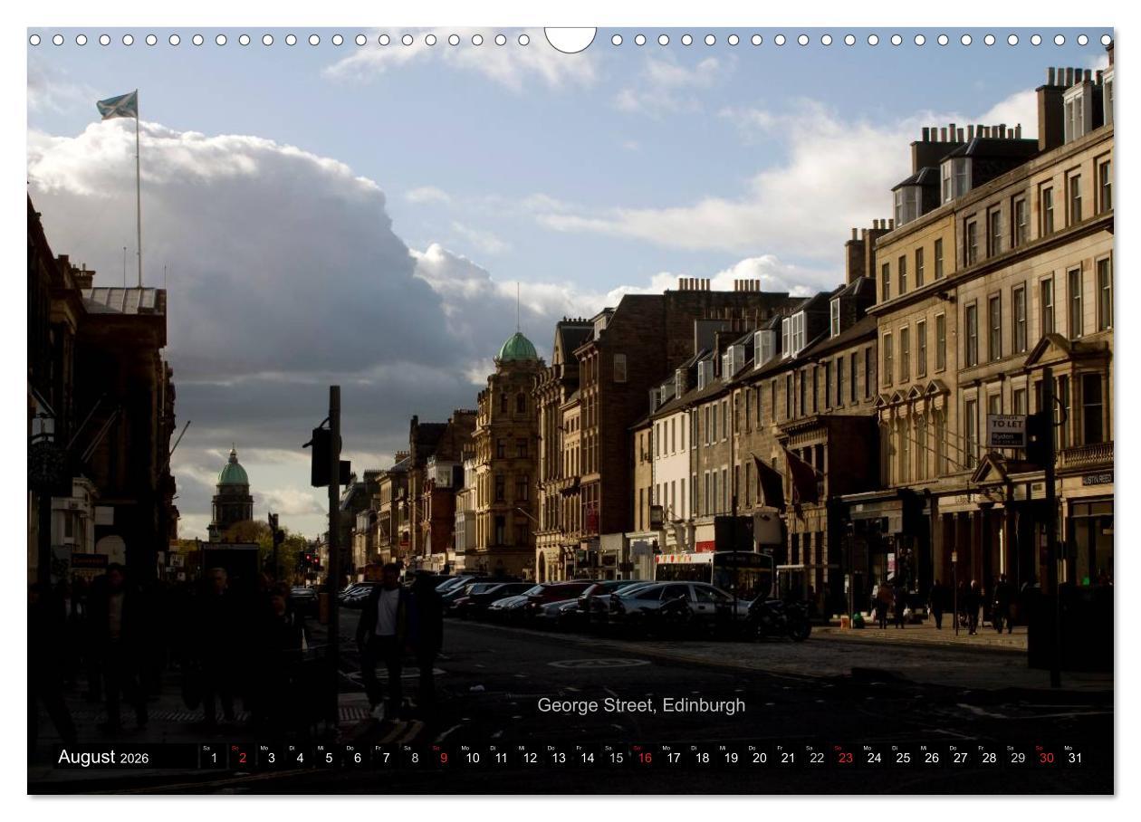 Beispielinhalt (Bild) Schottland und Edinburgh (Wandkalender 2026 DIN A3 quer), CALVENDO Monatskalender