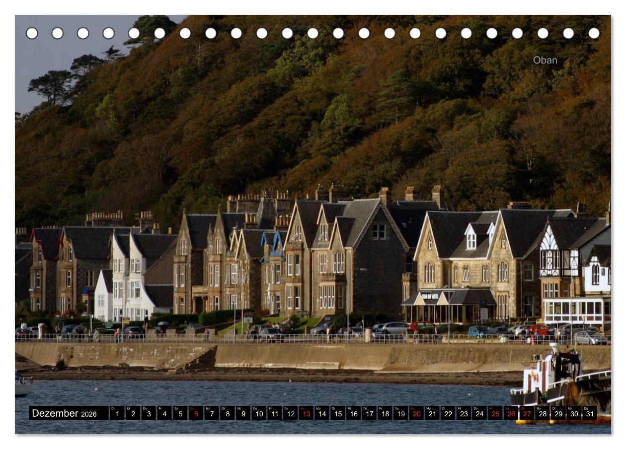 Beispielinhalt (Bild) Schottland und Edinburgh (Tischkalender 2026 DIN A5 quer), CALVENDO Monatskalender