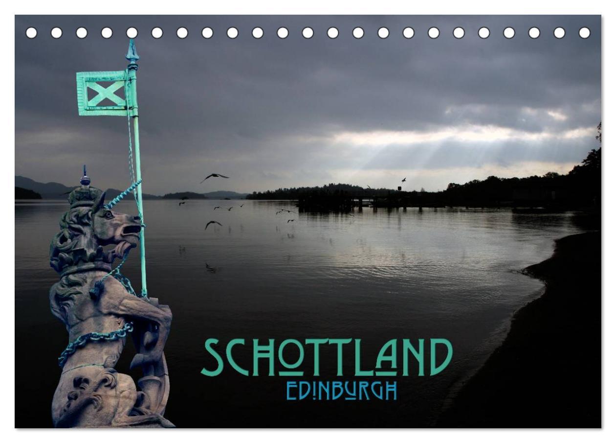 Vorderes Coverbild Schottland und Edinburgh (Tischkalender 2026 DIN A5 quer), CALVENDO Monatskalender