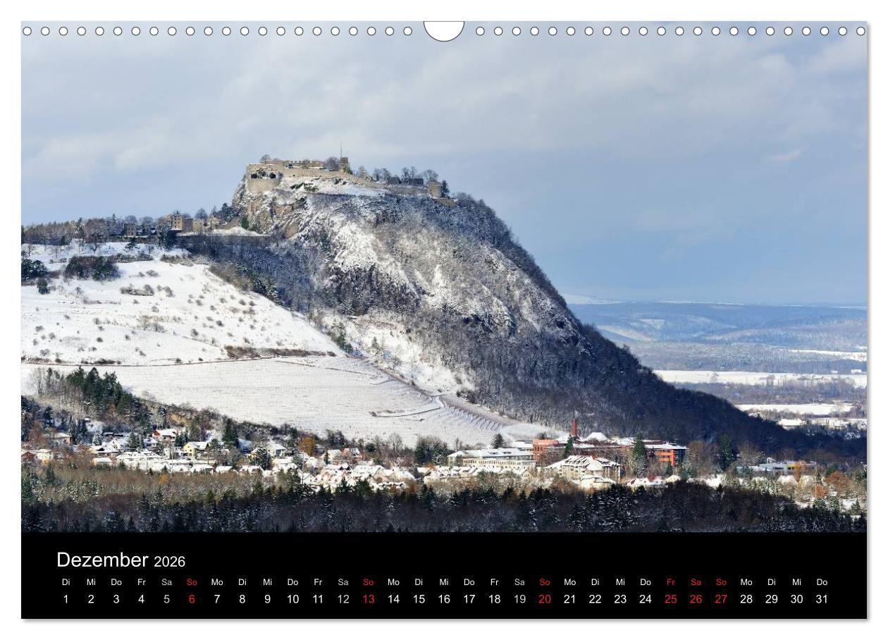 Beispielinhalt (Bild) Vulkanlandschaft Hegau 2026 (Wandkalender 2026 DIN A3 quer), CALVENDO Monatskalender