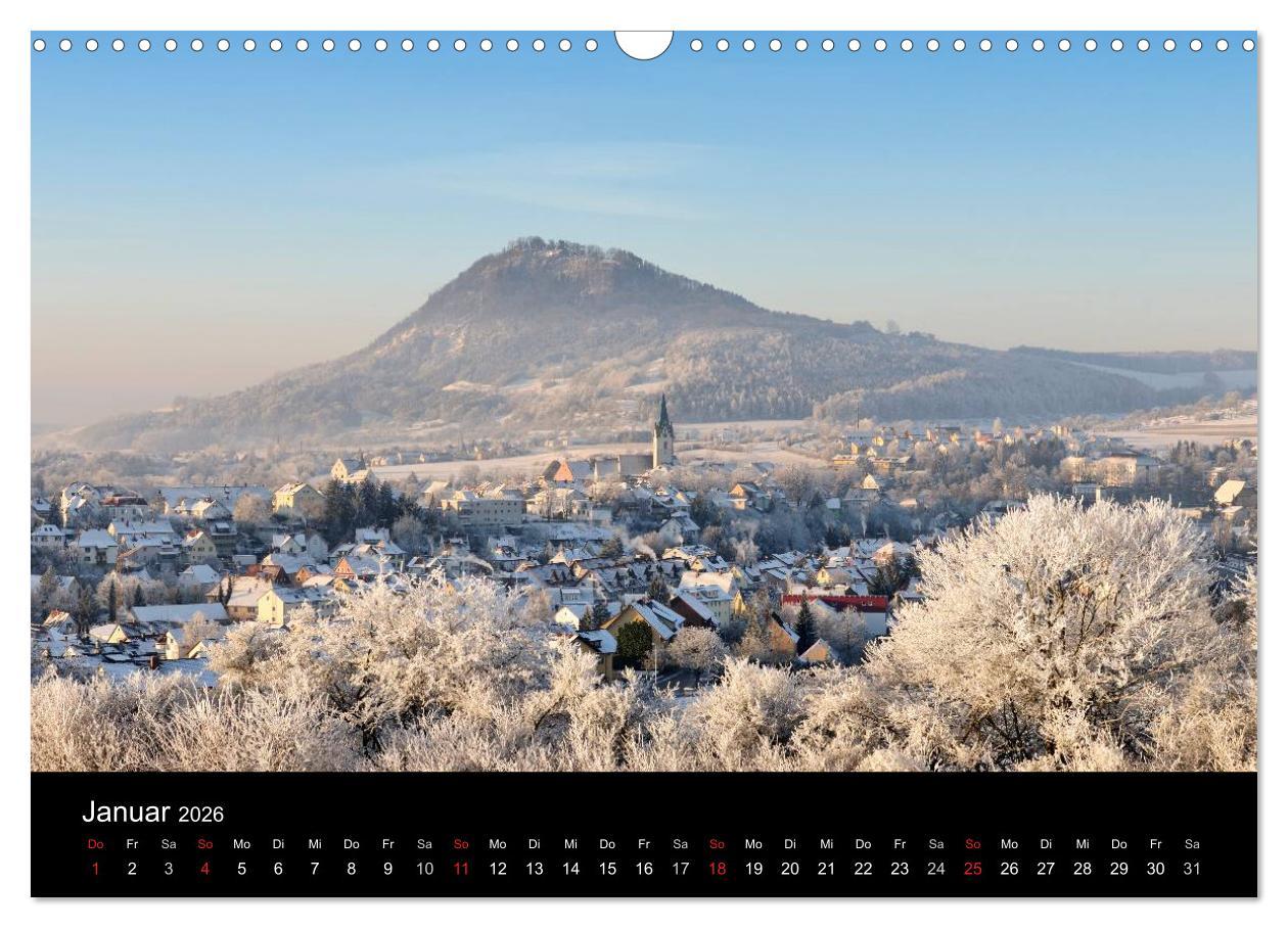 Beispielinhalt (Bild) Vulkanlandschaft Hegau 2026 (Wandkalender 2026 DIN A3 quer), CALVENDO Monatskalender