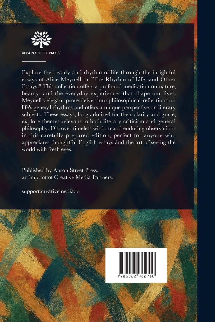 Rückseitencover The Rhythm of Life, and Other Essays