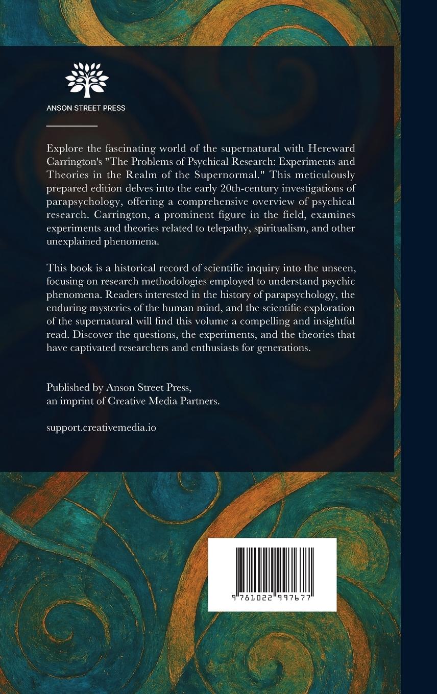 Rückseitencover The Problems of Psychical Research