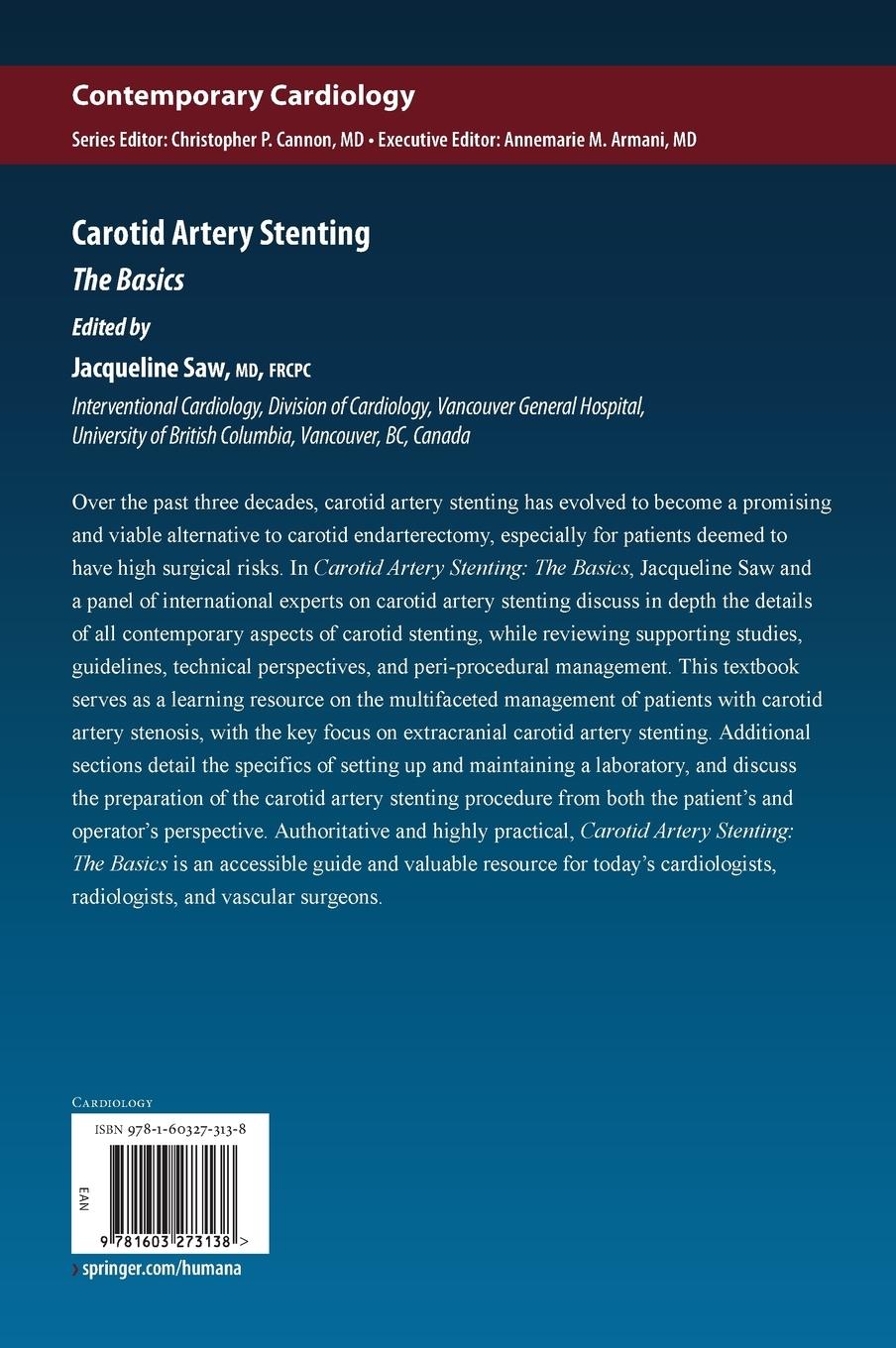 Rückseitencover Carotid Artery Stenting: The Basics