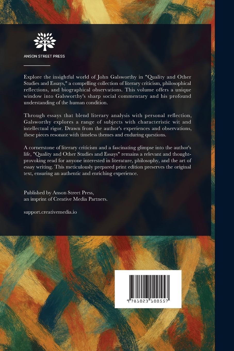 Rückseitencover Studies and Essays