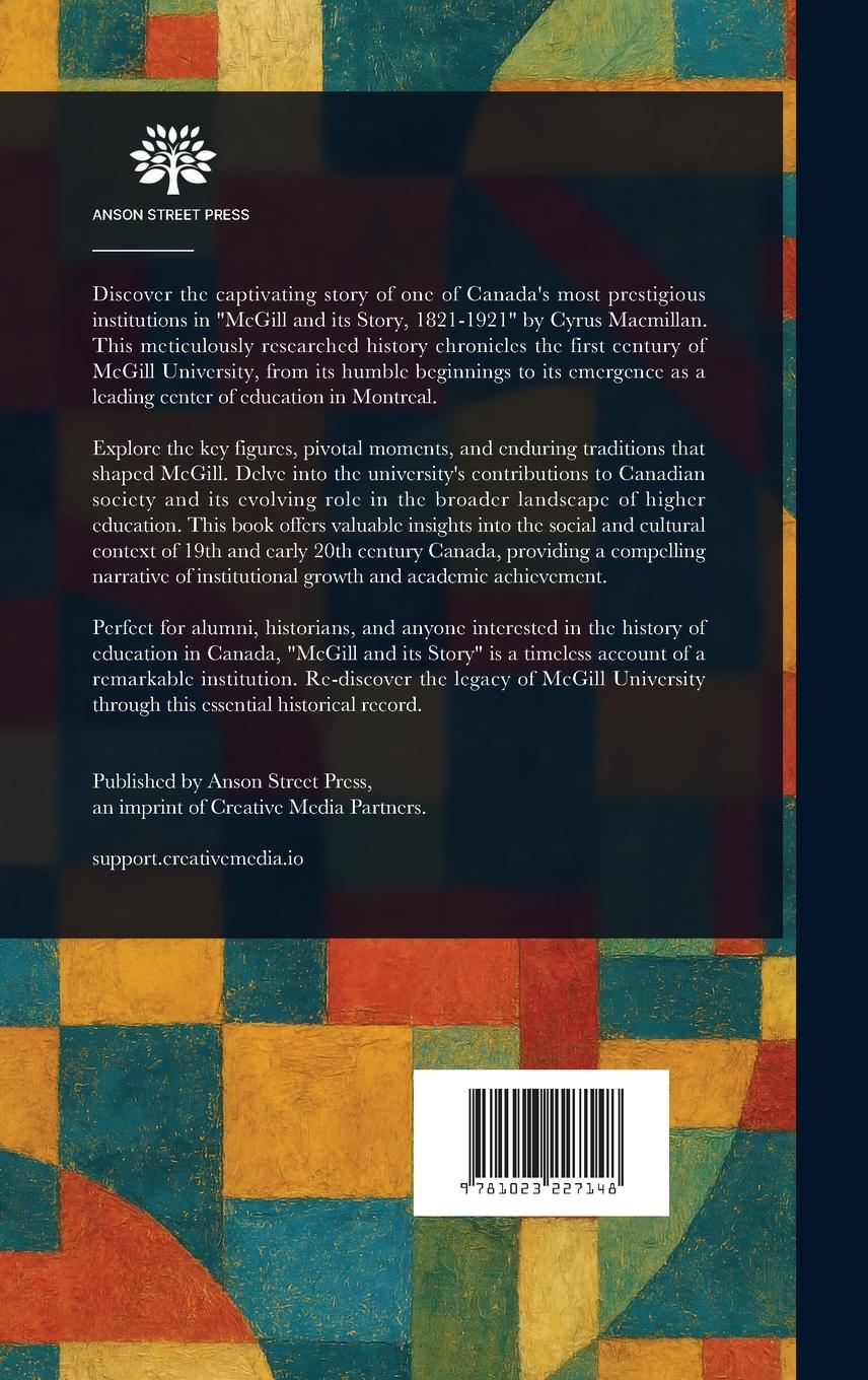 Rückseitencover McGill and Its Story, 1821-1921