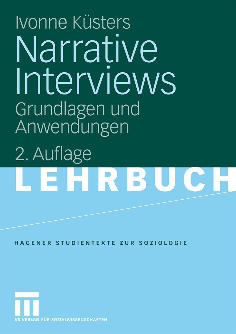 Vorderes Coverbild Narrative Interviews
