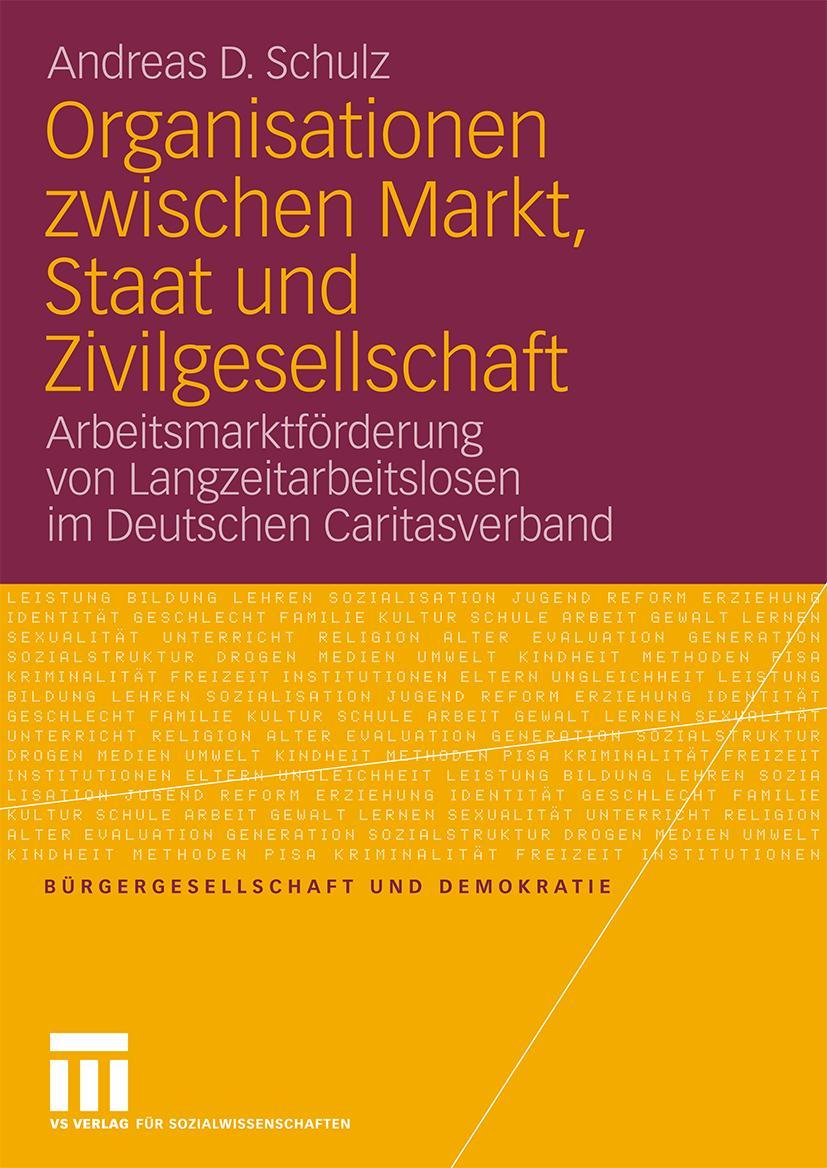Vorderes Coverbild Organisationen zwischen Markt, Staat und Zivilgesellschaft