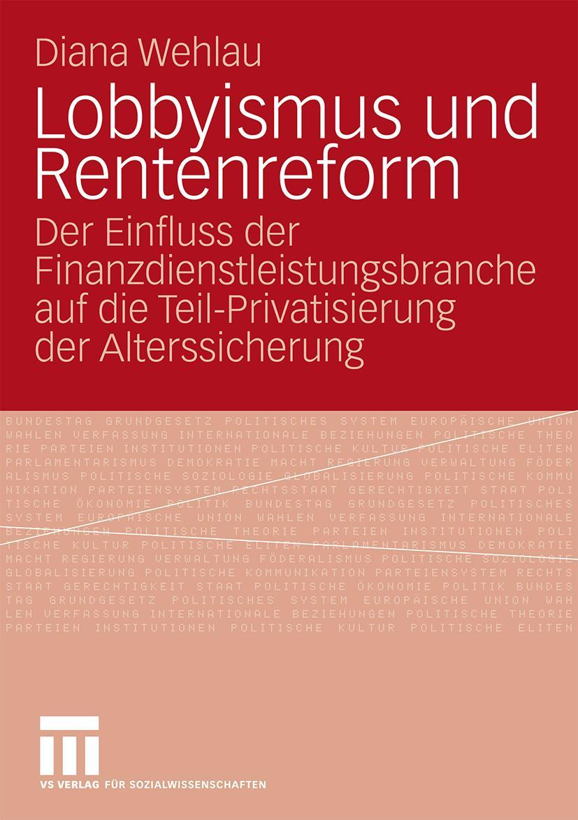 Vorderes Coverbild Lobbyismus und Rentenreform