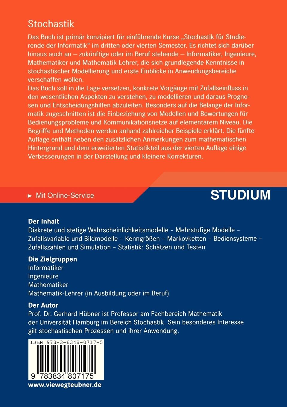 Rückseitencover Stochastik