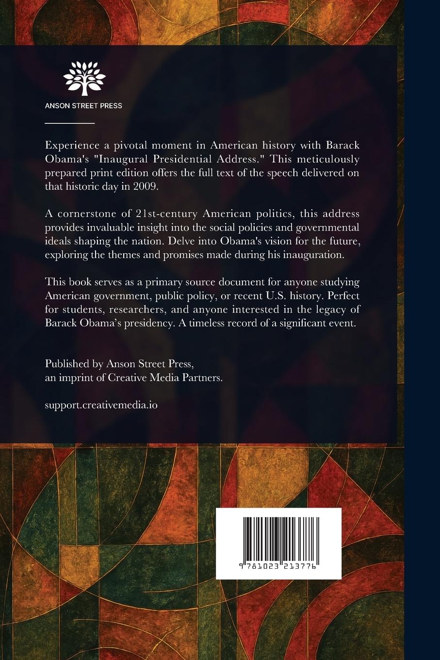 Rückseitencover Inaugural Presidential Address