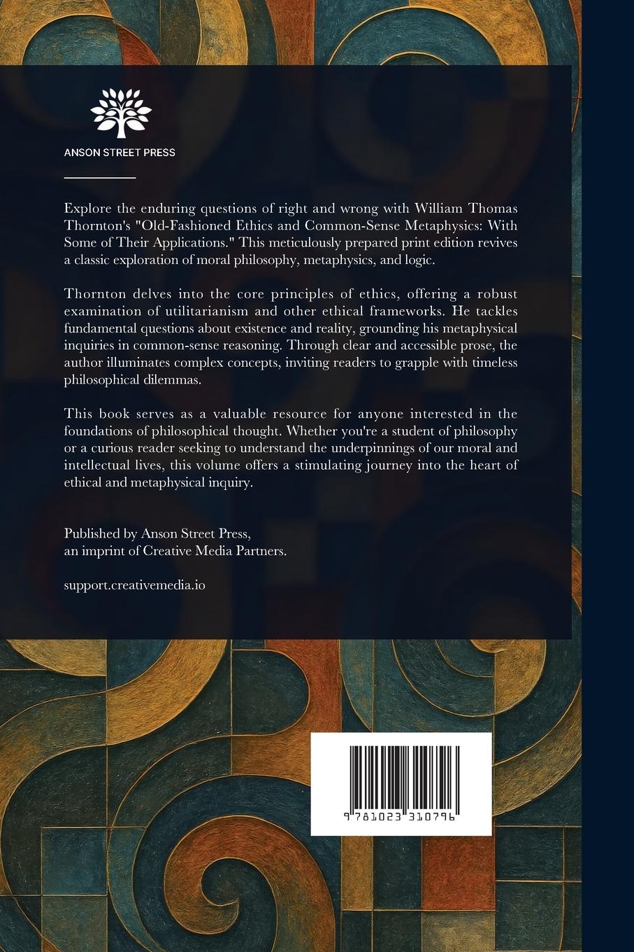 Rückseitencover Old-Fashioned Ethics and Common-Sense Metaphysics