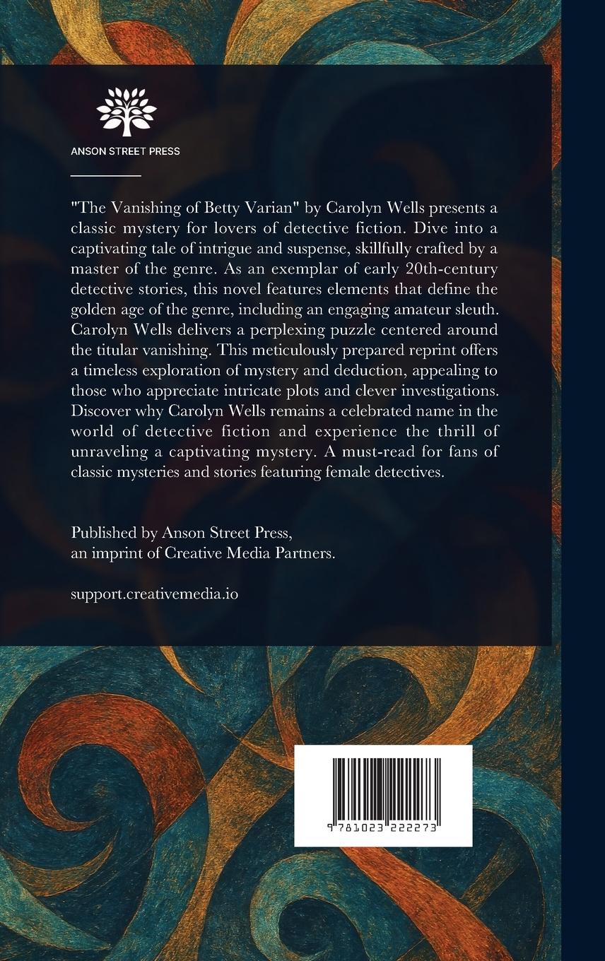 Rückseitencover The Vanishing of Betty Varian