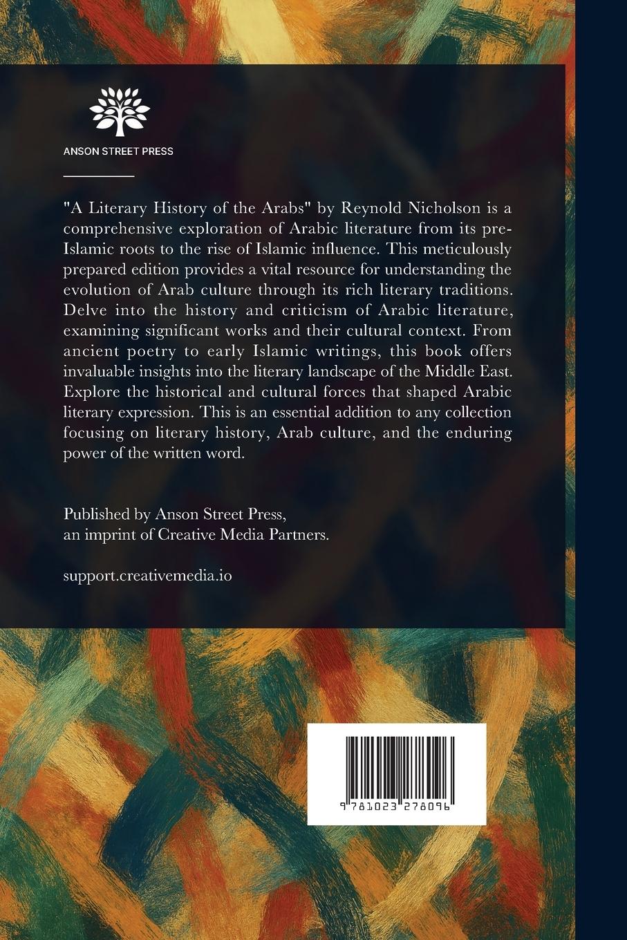 Rückseitencover A Literary History of the Arabs