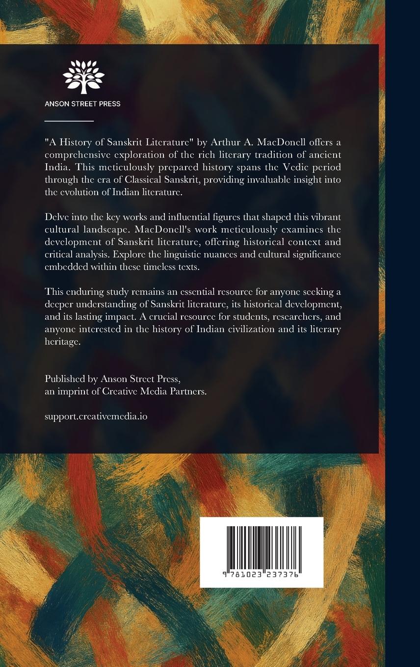 Rückseitencover A History of Sanskrit Literature