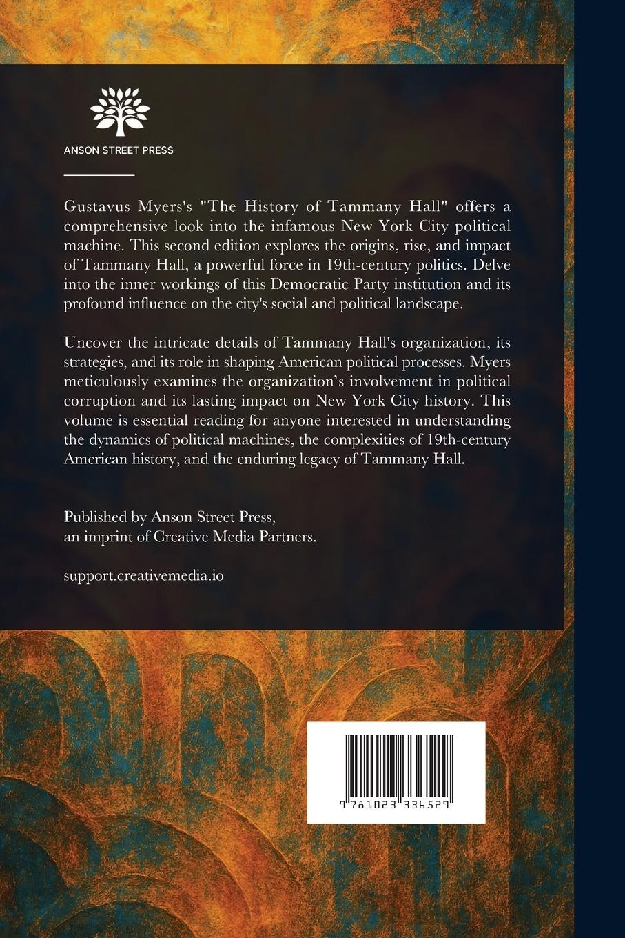 Rückseitencover The History of Tammany Hall