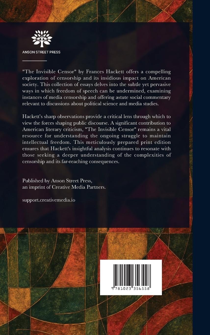 Rückseitencover The Invisible Censor