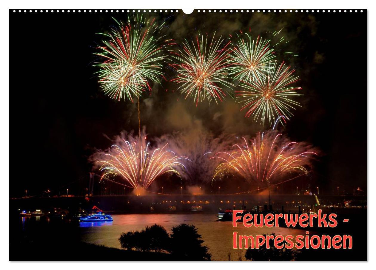 Vorderes Coverbild Feuerwerks - Impressionen (Wandkalender 2026 DIN A2 quer), CALVENDO Monatskalender