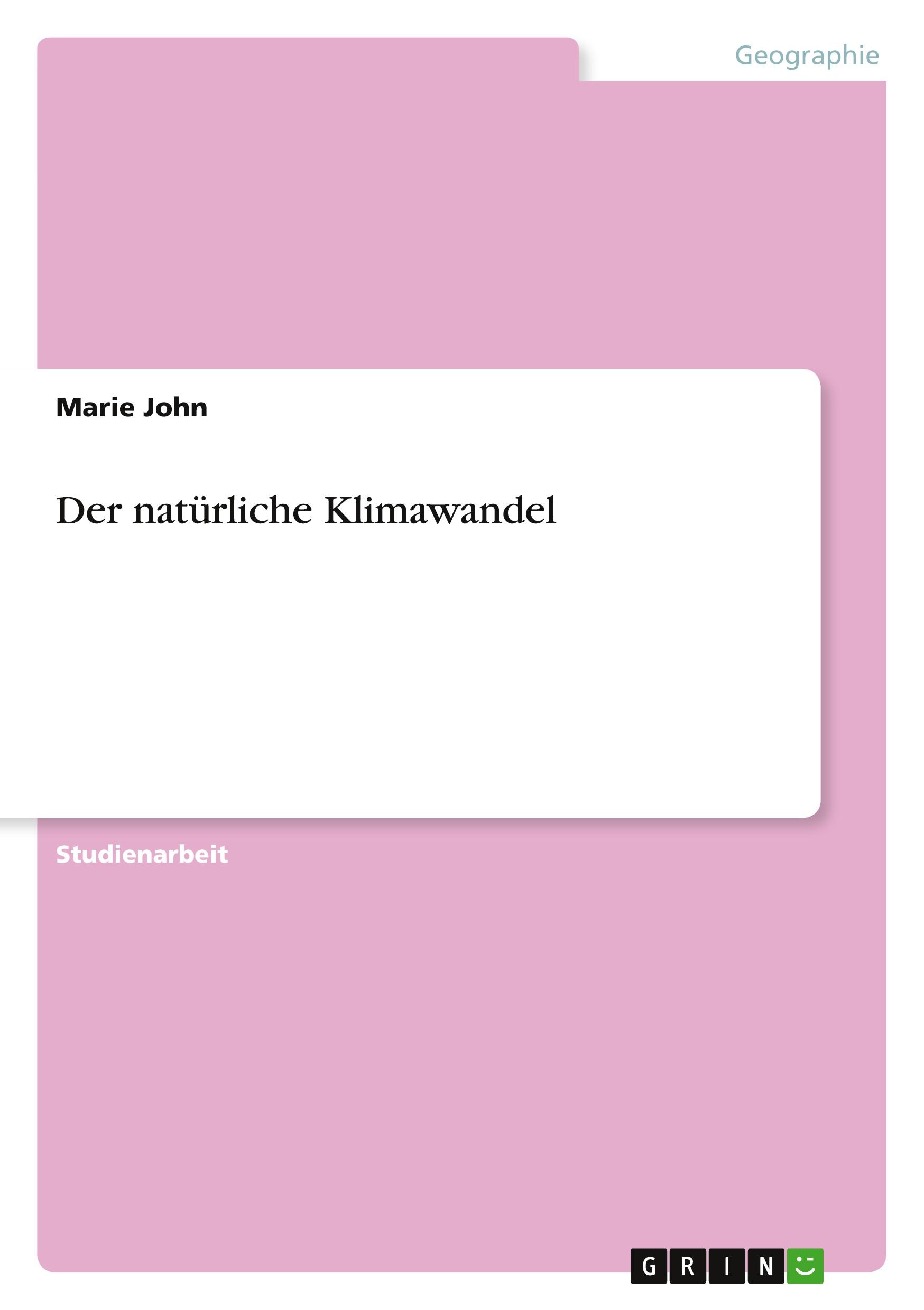 Vorderes Coverbild Der natürliche Klimawandel