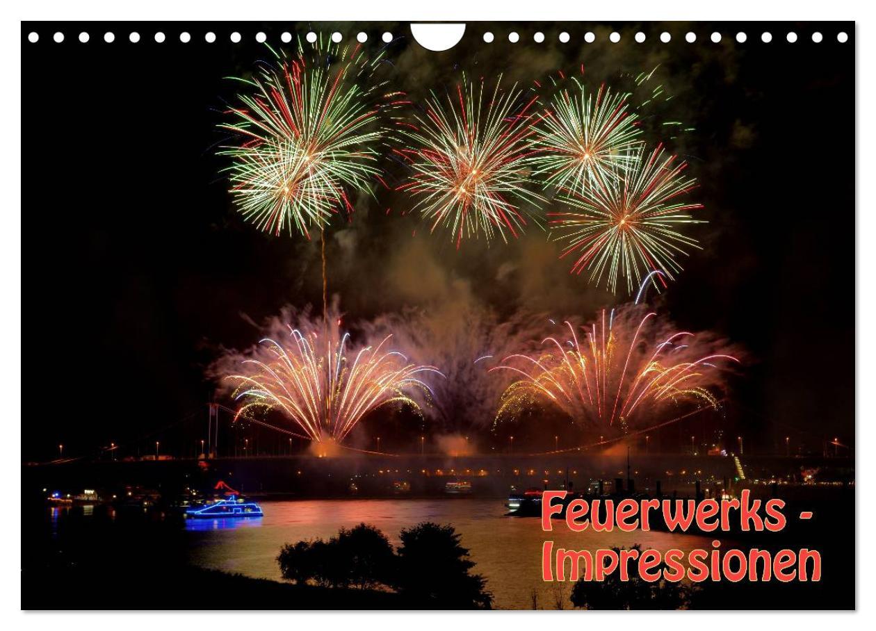 Vorderes Coverbild Feuerwerks - Impressionen (Wandkalender 2026 DIN A4 quer), CALVENDO Monatskalender