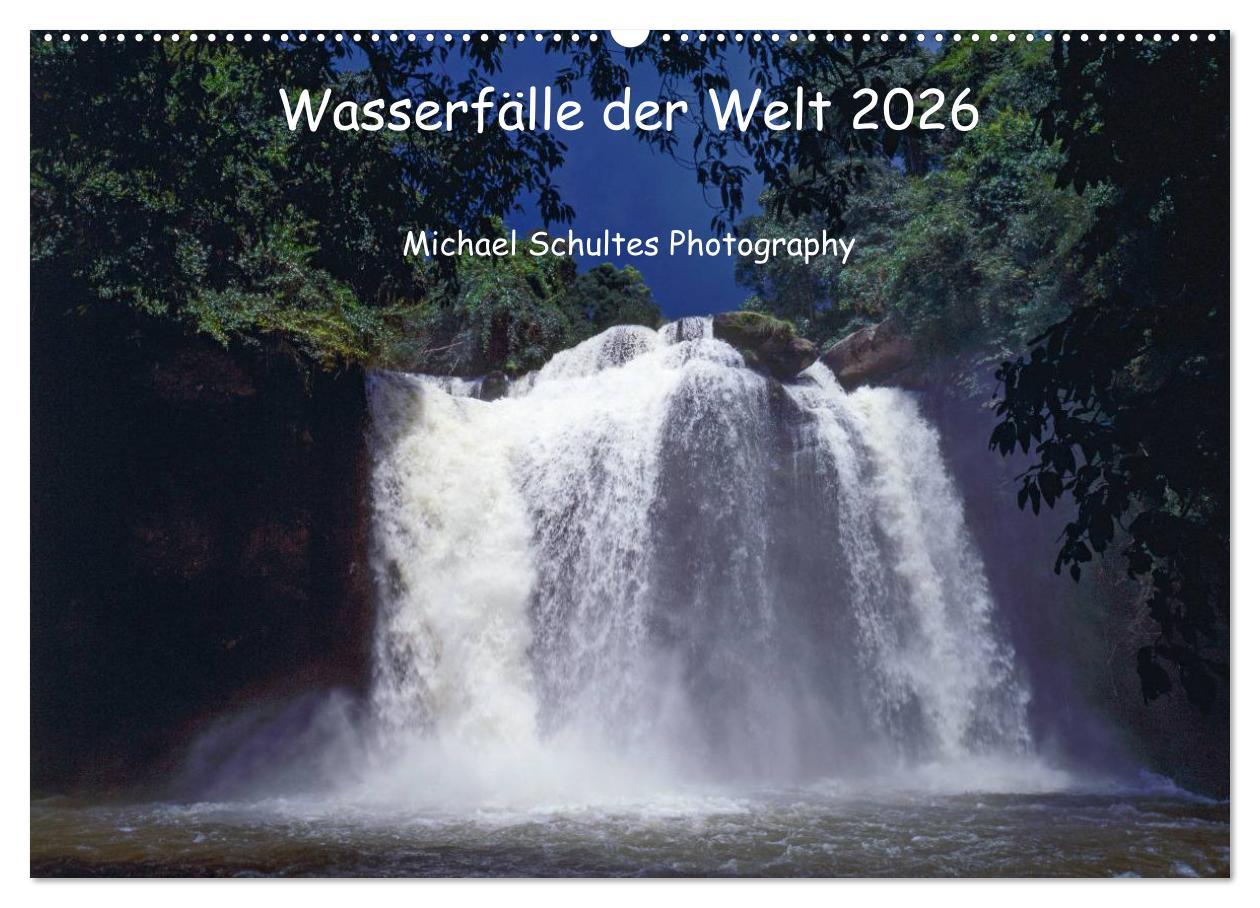 Vorderes Coverbild Wasserfälle der Welt 2026 (Wandkalender 2026 DIN A2 quer), CALVENDO Monatskalender