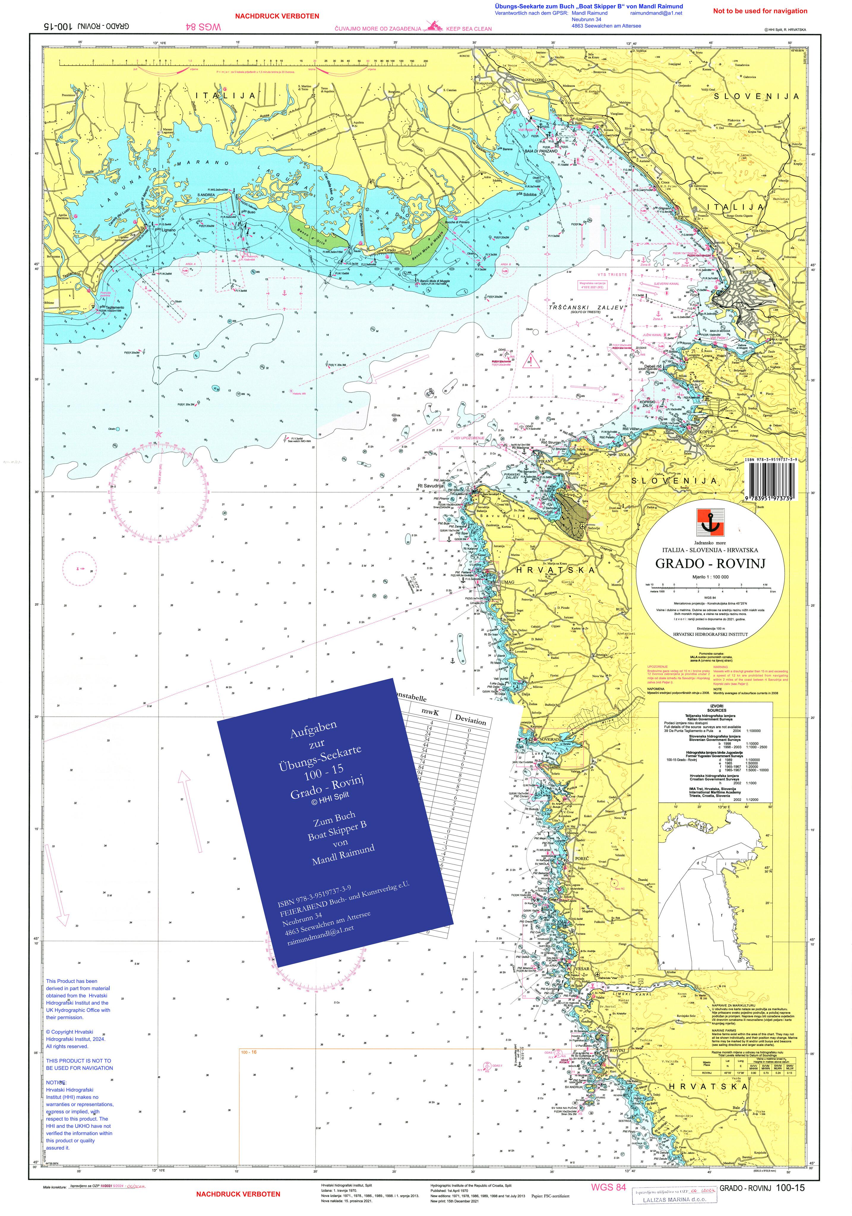 Vorderes Coverbild Übungs-Seekarte 100-15