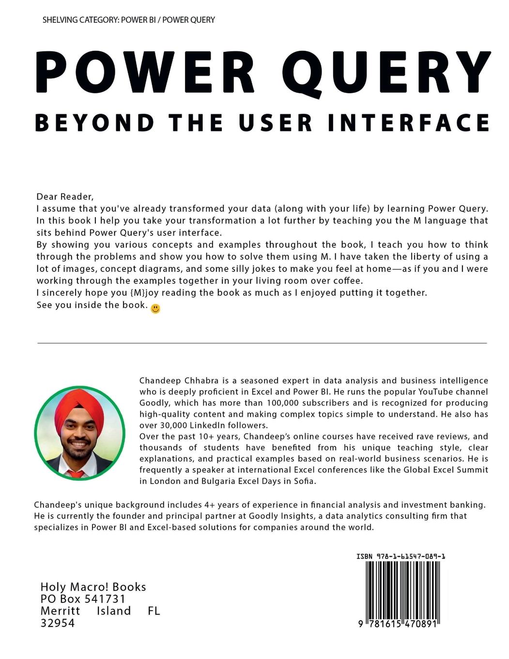 Rückseitencover Power Query Beyond The User Interface