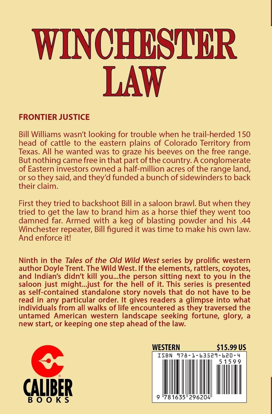 Rückseitencover Winchester Law