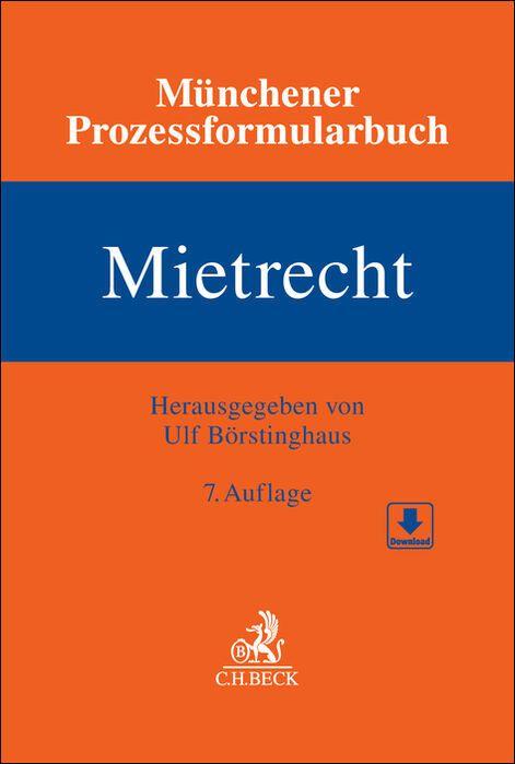Vorderes Coverbild Münchener Prozessformularbuch Bd. 1: Mietrecht