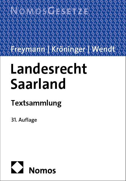 Vorderes Coverbild Landesrecht Saarland