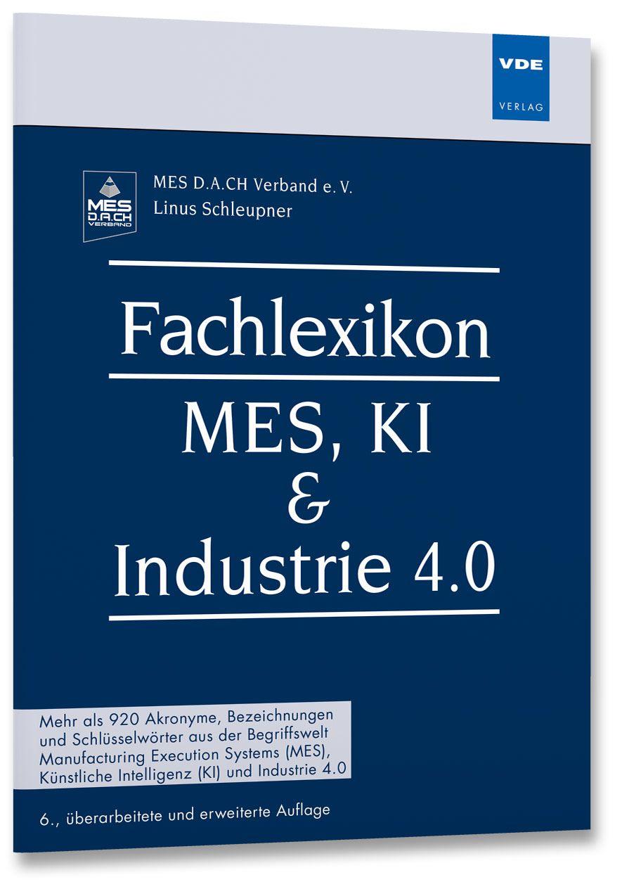 Vorderes Coverbild Fachlexikon MES, KI & Industrie 4.0