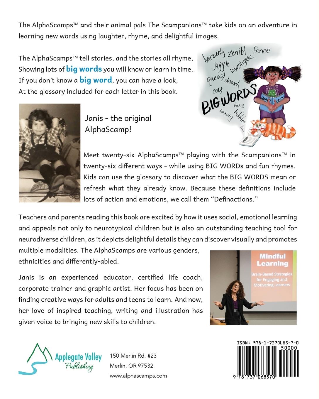 Rückseitencover Alpha Scamps Big Words Adventure