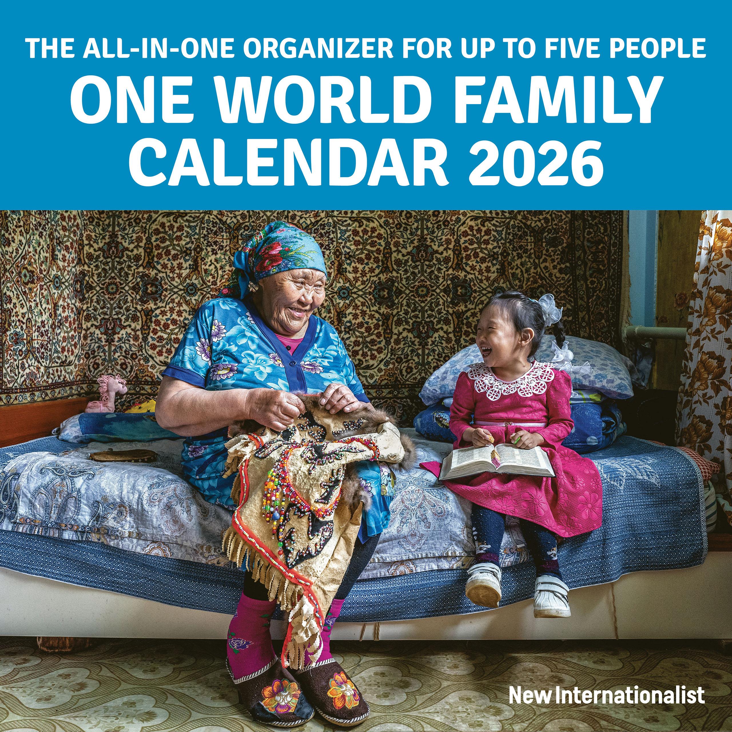 Vorderes Coverbild One World Family Calendar 2026