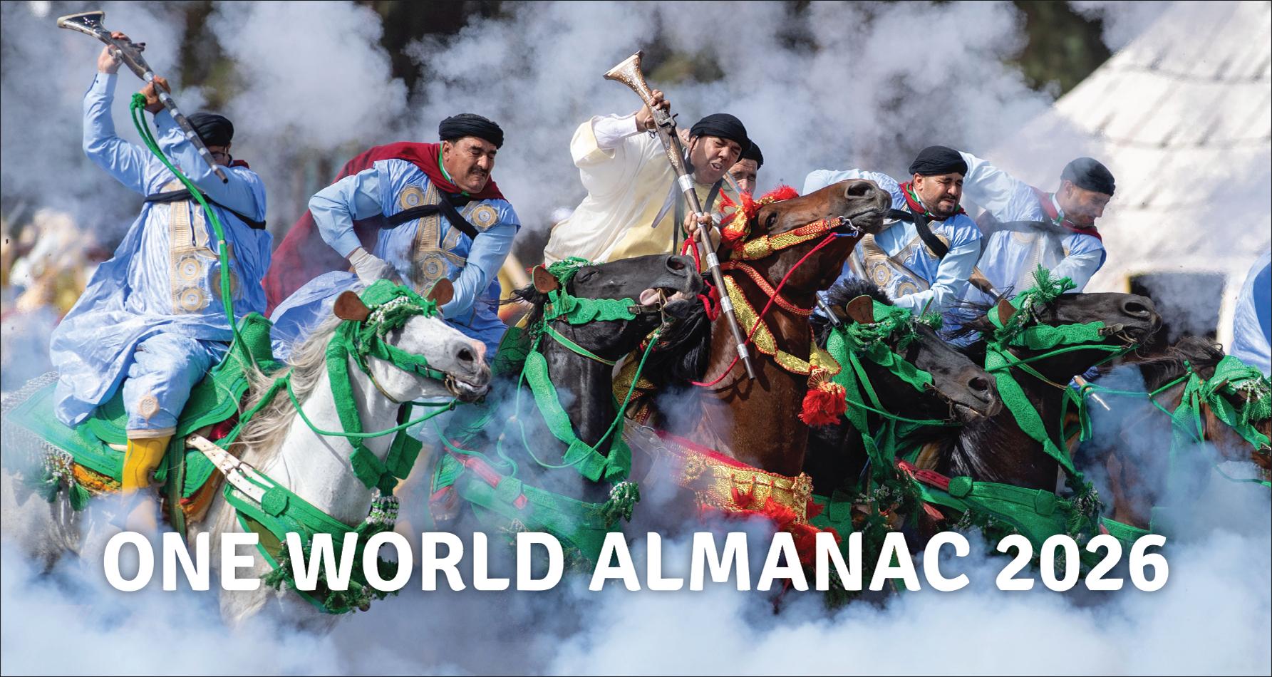 Vorderes Coverbild One World Almanac 2026