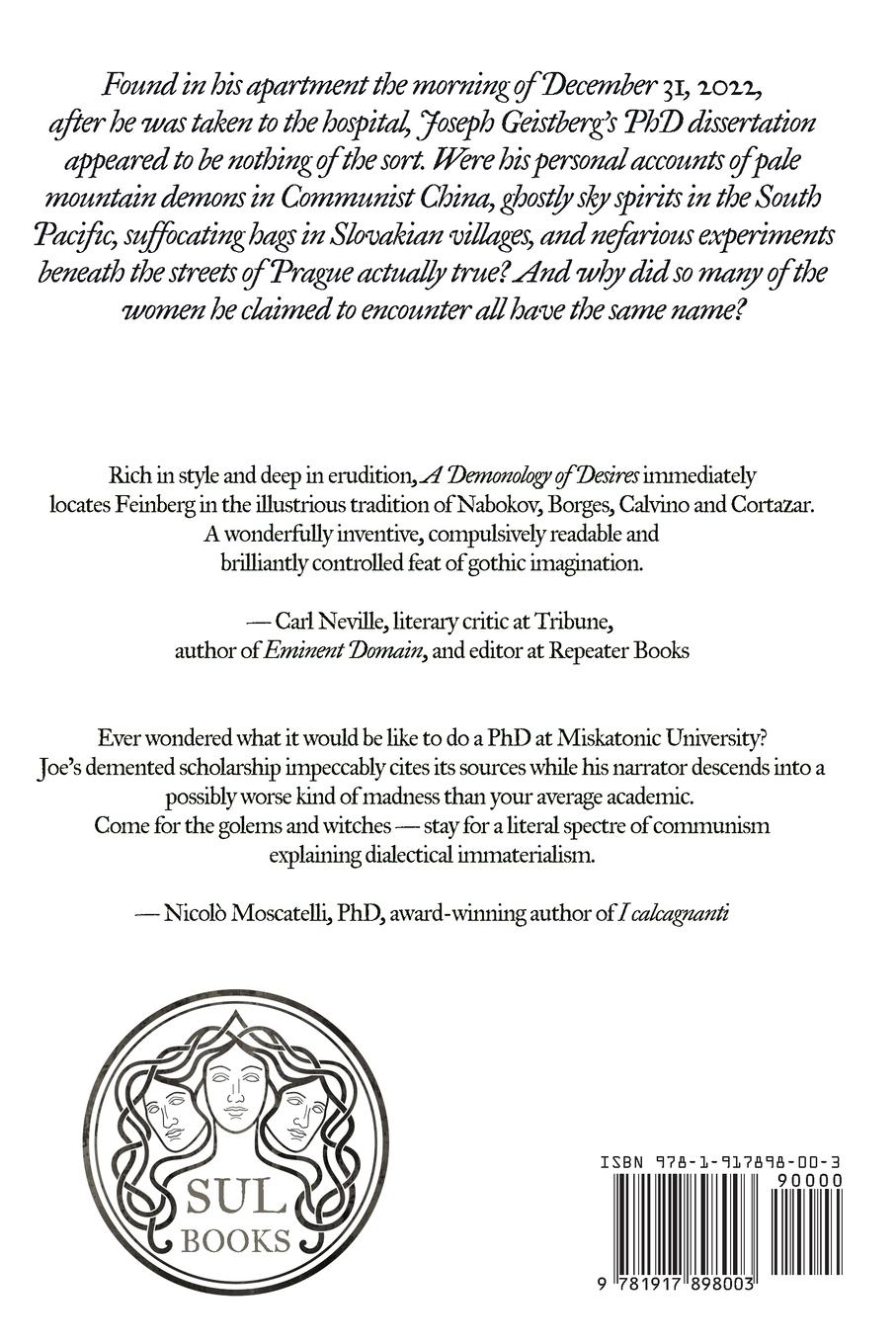 Rückseitencover A Demonology of Desires