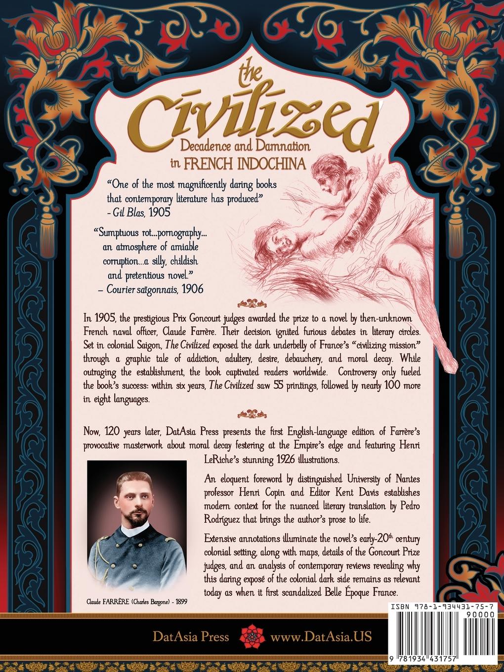 Rückseitencover The Civilized - Decadence and Damnation in French Indochina