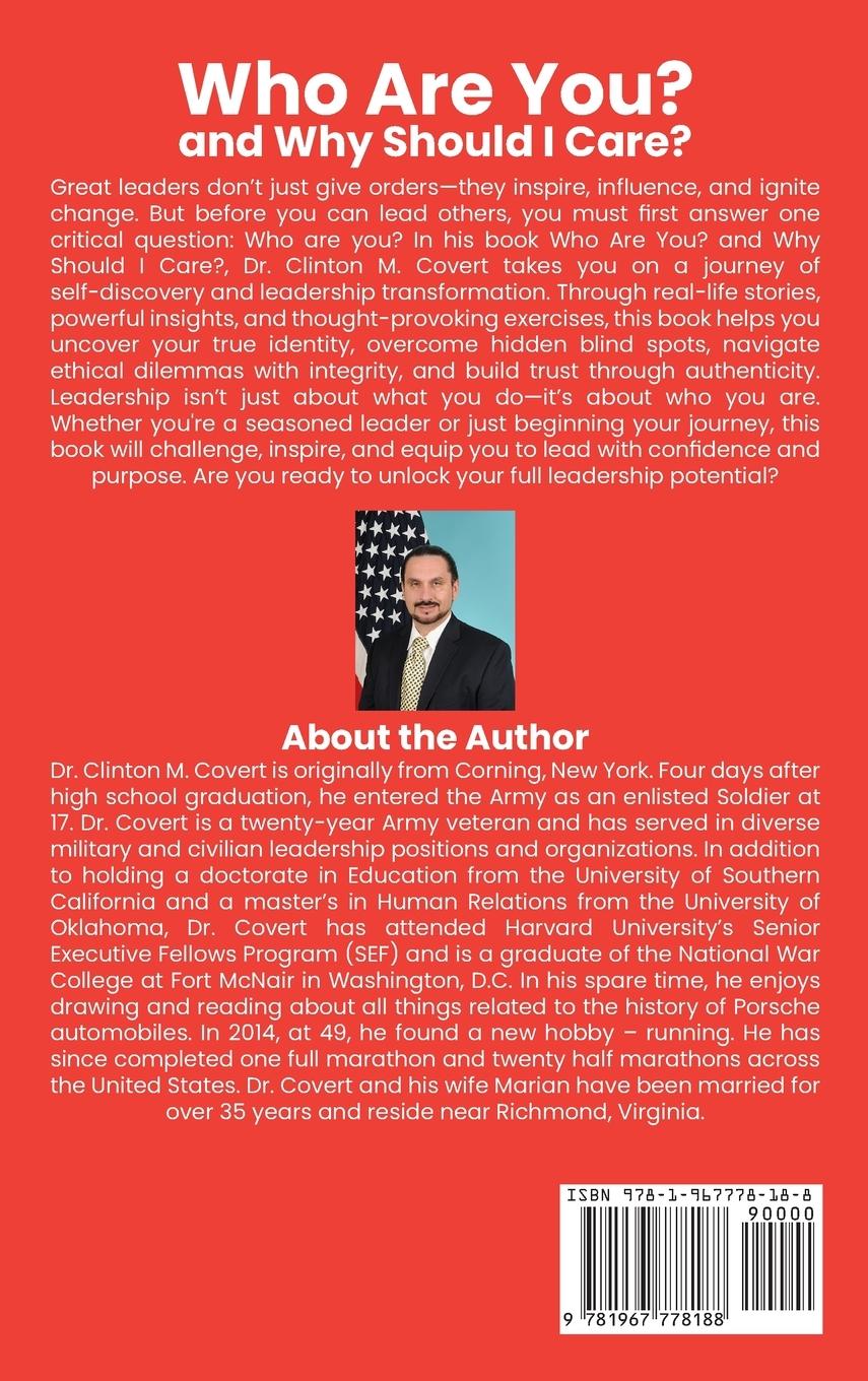 Rückseitencover Who Are You ? And Why Should I Care ?