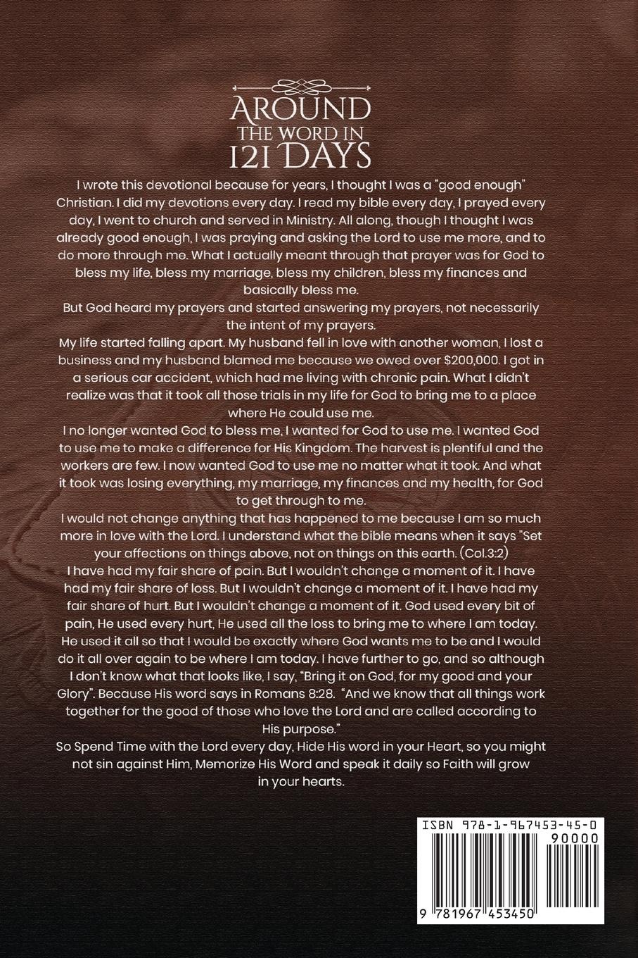 Rückseitencover Around the Word in 121 Days