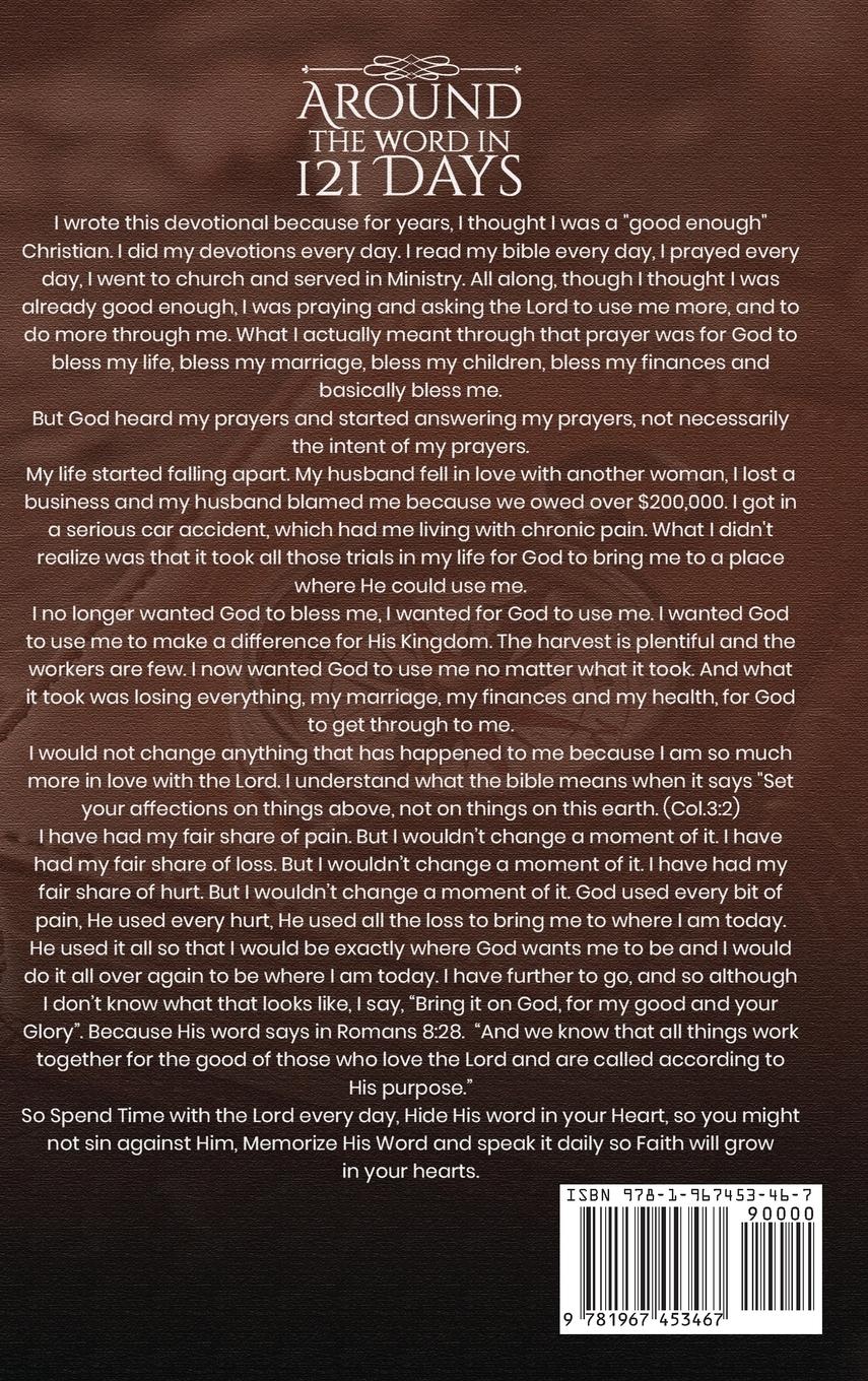 Rückseitencover Around the Word in 121 Days