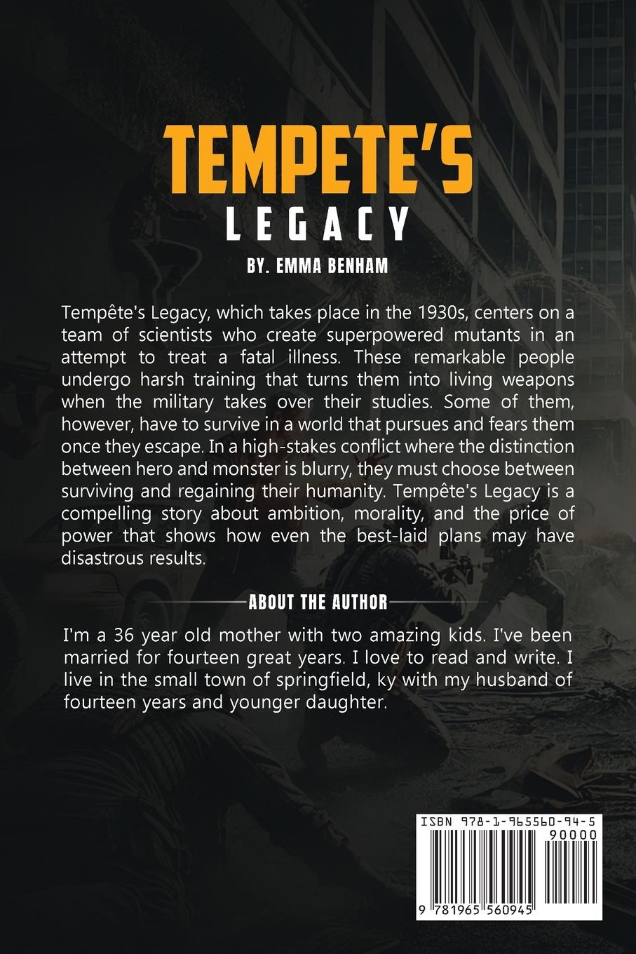 Rückseitencover Tempete's Legacy