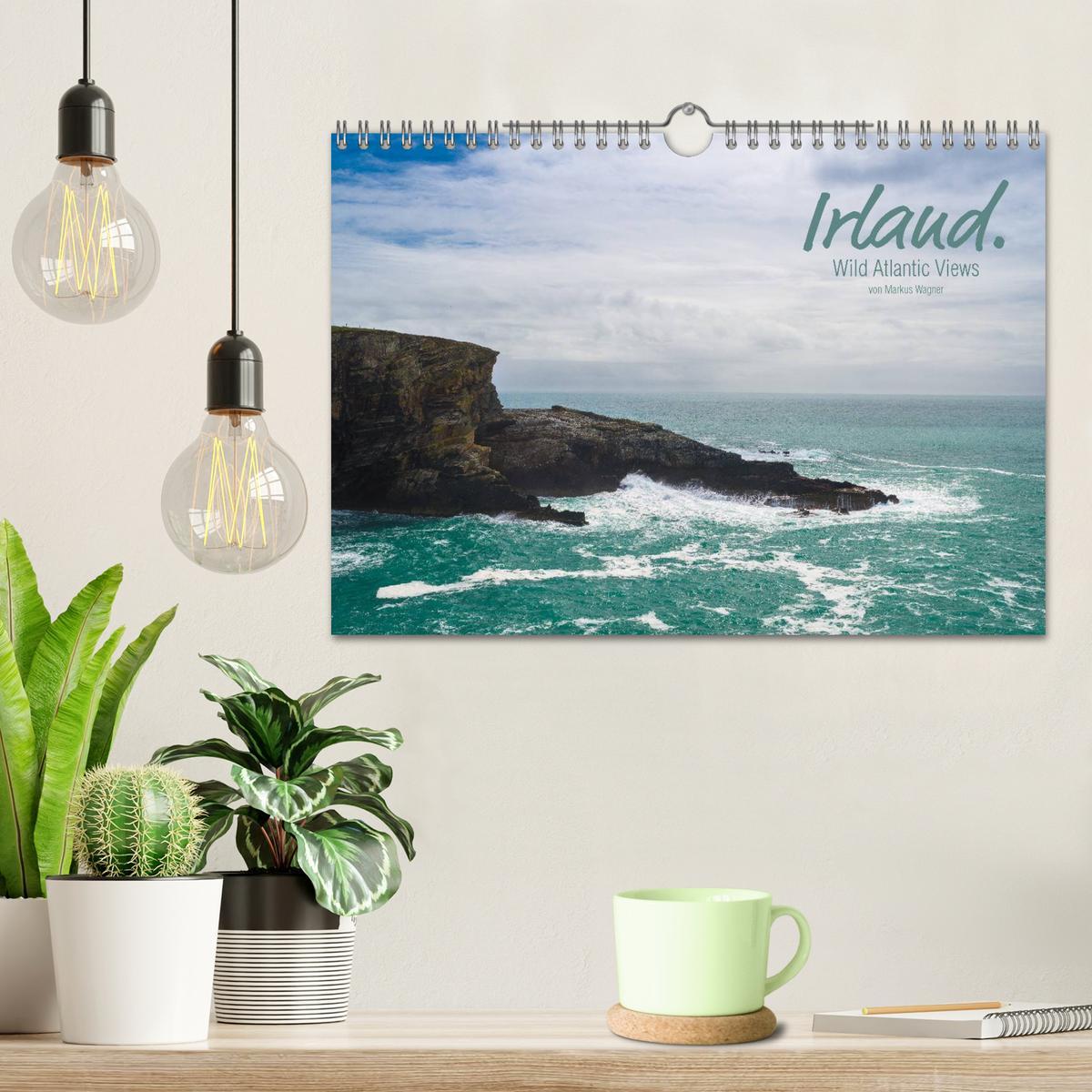 Beispielinhalt (Bild) Irland. Wild Atlantic Views. (Wandkalender 2026 DIN A4 quer), CALVENDO Monatskalender