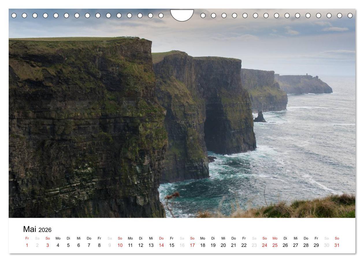 Beispielinhalt (Bild) Irland. Wild Atlantic Views. (Wandkalender 2026 DIN A4 quer), CALVENDO Monatskalender