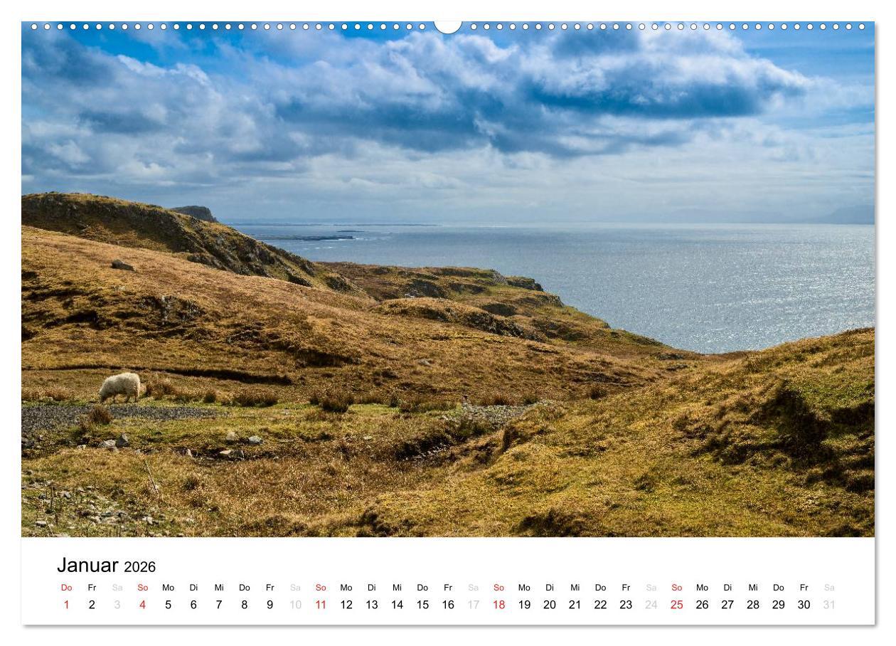 Beispielinhalt (Bild) Irland. Wild Atlantic Views. (Wandkalender 2026 DIN A2 quer), CALVENDO Monatskalender