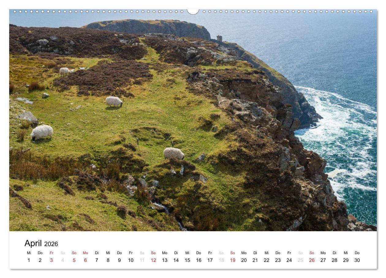 Beispielinhalt (Bild) Irland. Wild Atlantic Views. (Wandkalender 2026 DIN A2 quer), CALVENDO Monatskalender