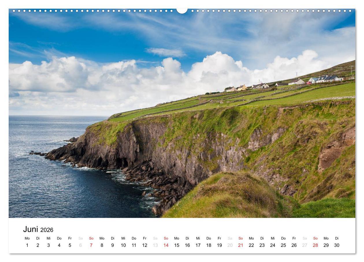 Beispielinhalt (Bild) Irland. Wild Atlantic Views. (Wandkalender 2026 DIN A2 quer), CALVENDO Monatskalender