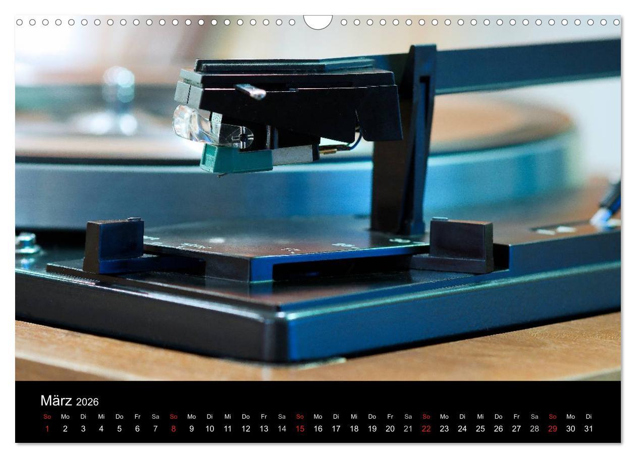 Beispielinhalt (Bild) Vintage Turntables Made In Schwarzwald (Wandkalender 2026 DIN A3 quer), CALVENDO Monatskalender