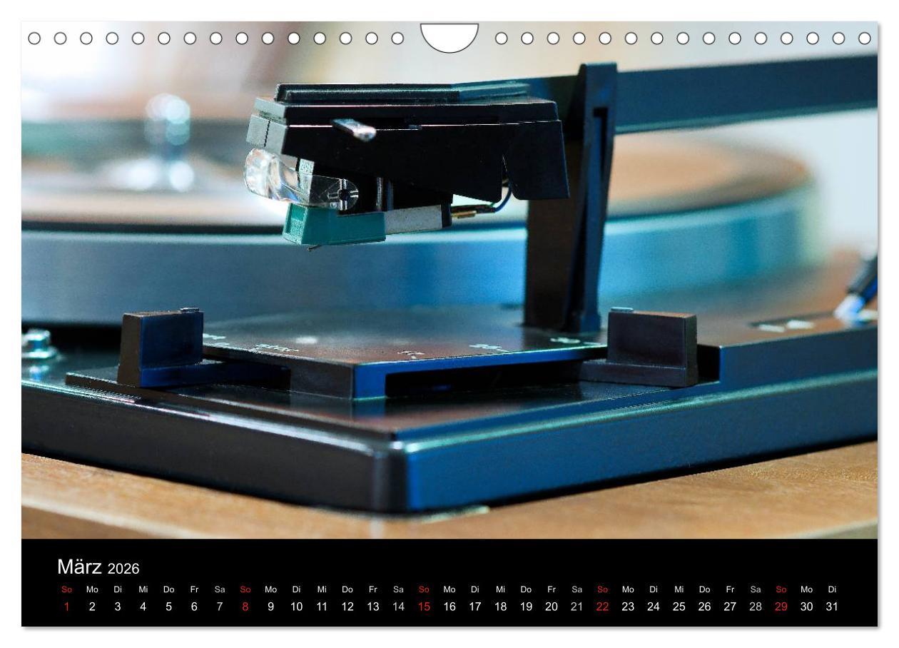 Beispielinhalt (Bild) Vintage Turntables Made In Schwarzwald (Wandkalender 2026 DIN A4 quer), CALVENDO Monatskalender
