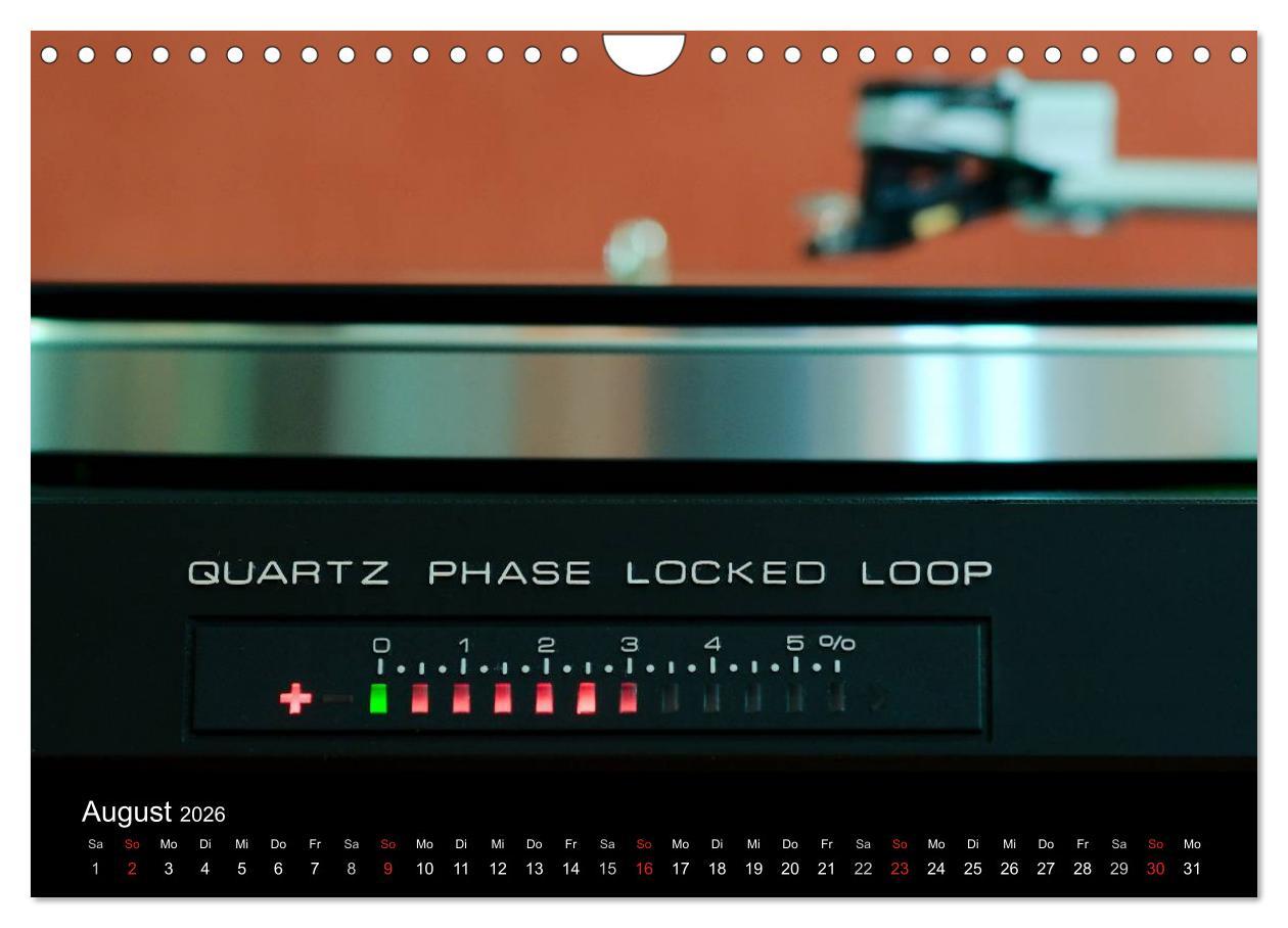 Beispielinhalt (Bild) Vintage Turntables Made In Schwarzwald (Wandkalender 2026 DIN A4 quer), CALVENDO Monatskalender